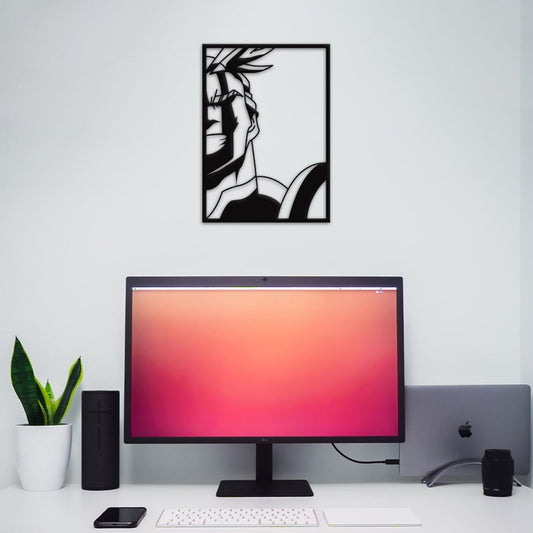 All Might One for All My Hero Academia Anime Metal Wall Art