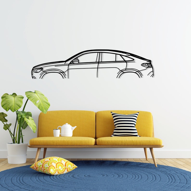 GLE 63S 2021 Metal Car Silhouette Wall Art