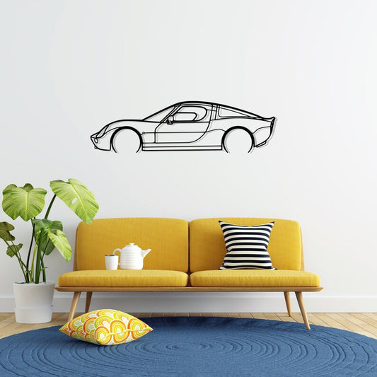 Vertige Detailed Metal Car Silhouette Wall Art