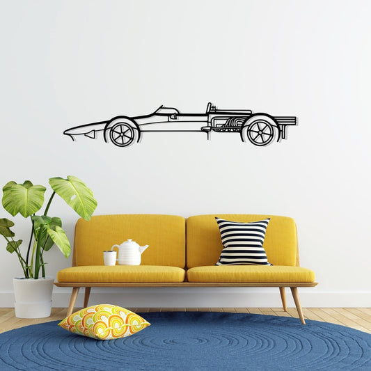 Gurney Eagle 1967 Detailed Metal Car Silhouette Wall Art