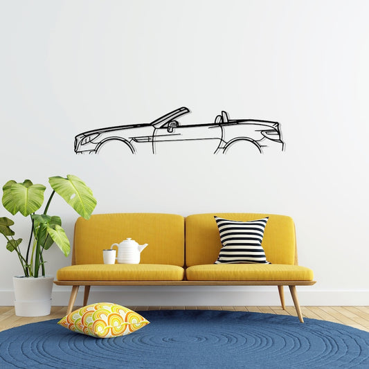 SLK 350 2013 Metal Car Silhouette Wall Art