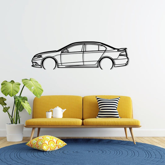 Ford Falcon XR6 Detailed Metal Car Silhouette Wall Art