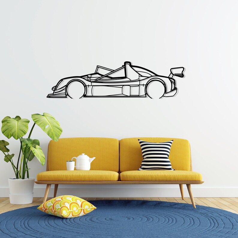 SR10 Detailed Metal Car Silhouette Wall Art