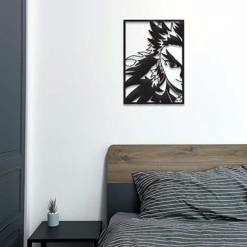 Kyojuro Rengoku Demon Slayer Anime Metal Wall Art