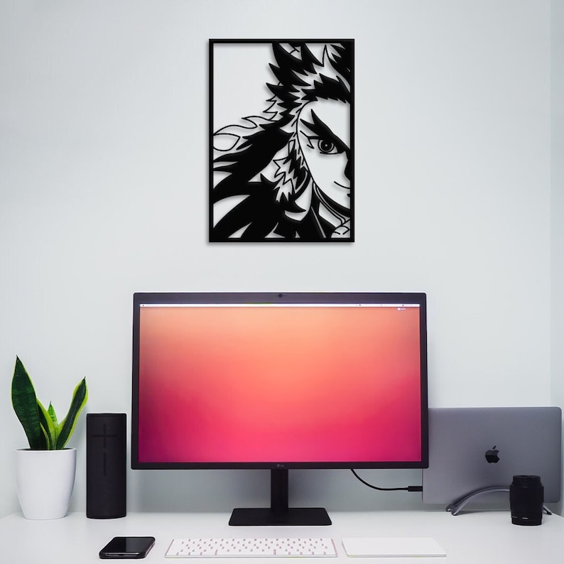 Kyojuro Rengoku Demon Slayer Anime Metal Wall Art