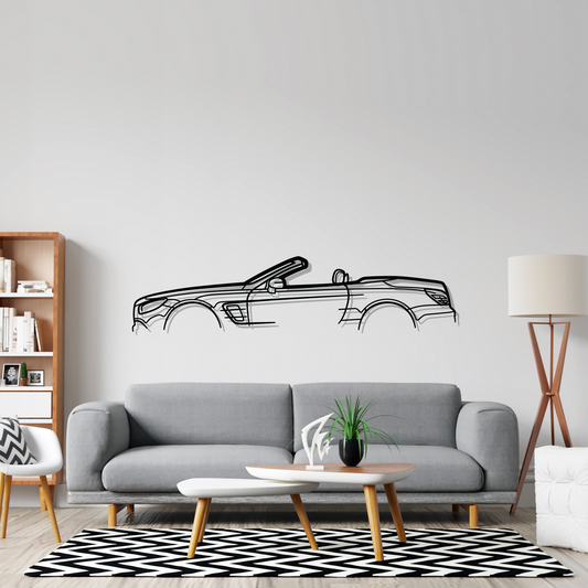 Mercedes SL R231 Classic Metal Silhouette Wall Art